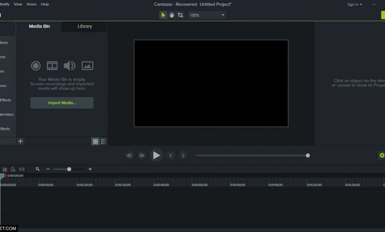 استعراض وشرح برنامج Camtasia Studio 9 لتسجيل الشاشة والمونتاج 1 استعراض وشرح برنامج Camtasia Studio 9 لتسجيل الشاشة والمونتاج 1