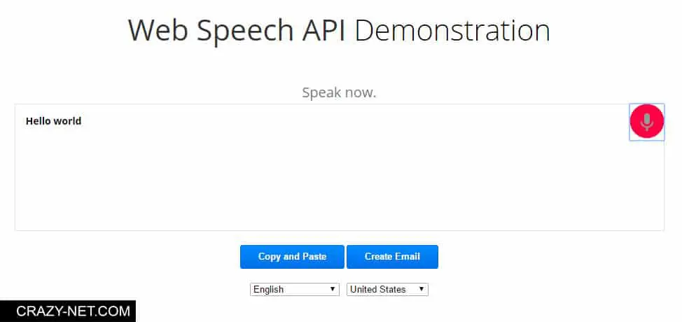 موقع Web Speech API للكتابة بالصوت