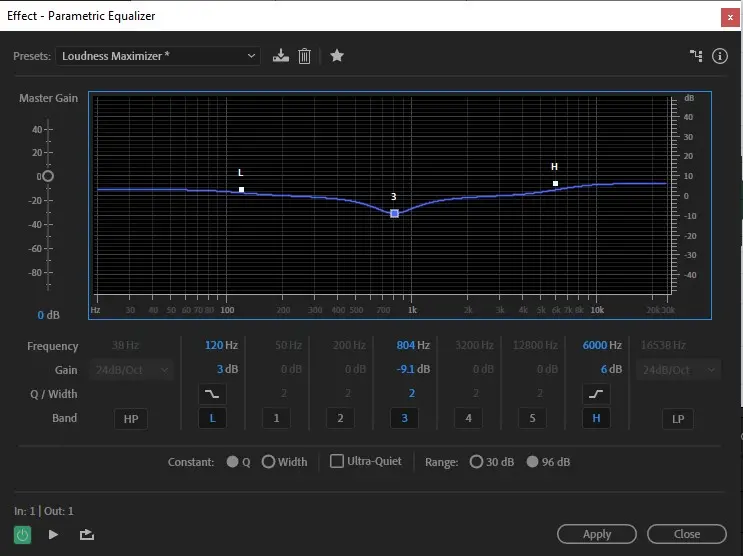 صورة من برنامج Adobe Audition لتقنية و ضبط الصوت من أجل طريقة تسجيل الصوت بشكل احترافي علي الاندرويد