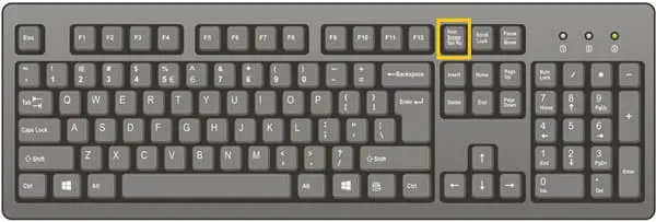 صورة من كيبورد او لوحة مفاتيح من موضوع كيف عمل سكرين شوت و تصوير شاشة الكمبيوتر بدون برامج